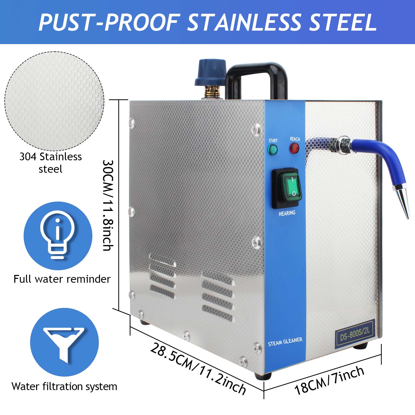 1300W Jewelry Steam Cleaner 2L - Workshop Tools Steam 评论和价格