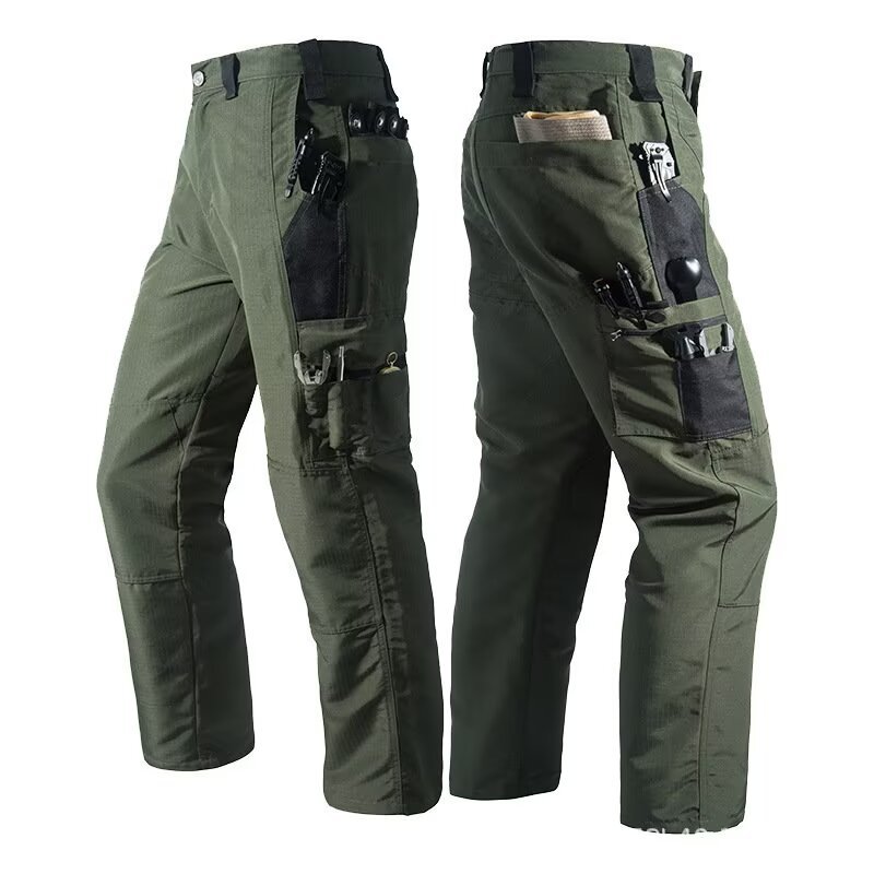 Men Multi Pocket Work Cargo Pa - Workshop Tools And Safety 评论和价格