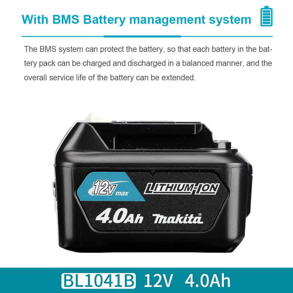 12V 4000mAh Lithium Battery Re - Makita Drill Hp1640 评论和价格