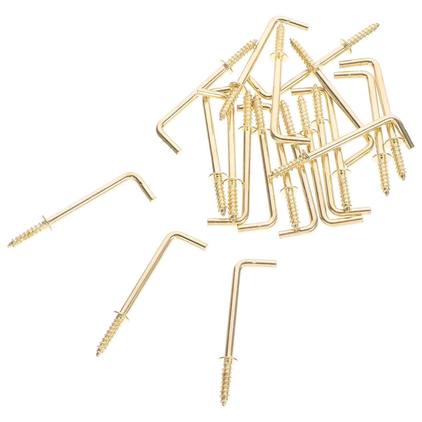 20Pcs L-Shaped Metal Screw Hoo - Workshop Tools Photos 评论和价格