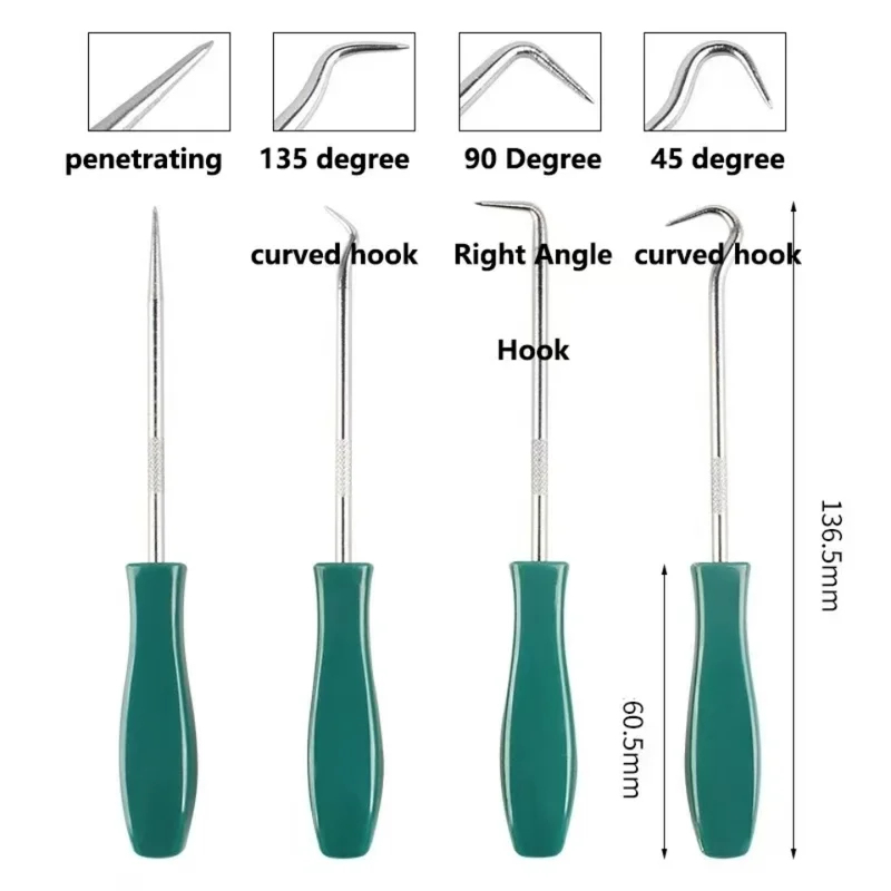 4Pcs 135mm Oil Seal Pick Hooks - Mechanical Tools In Workshop 评论和价格