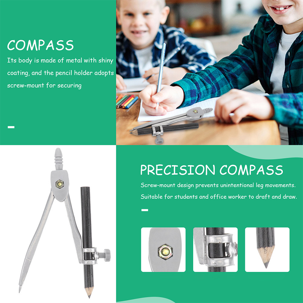 5Pcs Compass for Drawing Circl - Workshop Tools Drawing 评论和价格