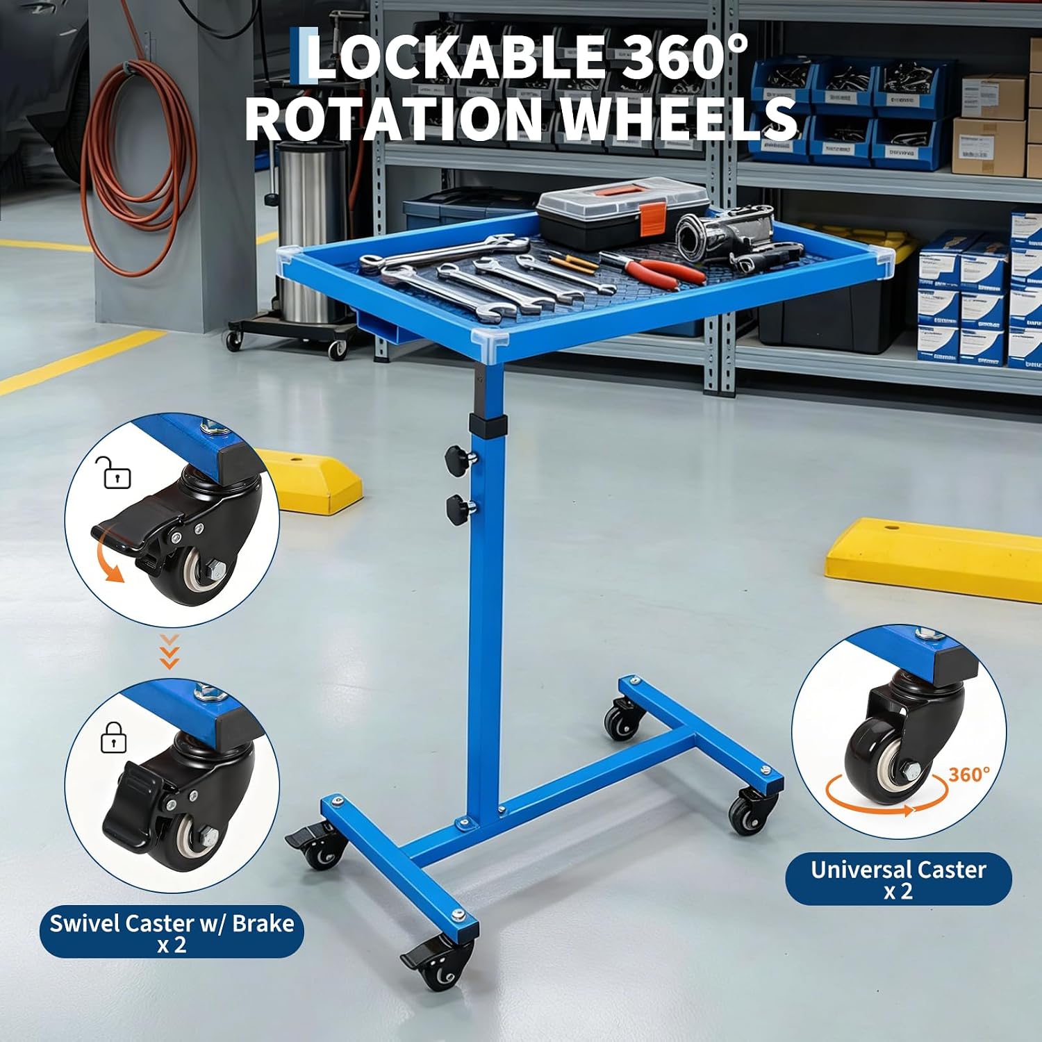Tacleekii Rolling Tool Table w - Mechanical Tools In Workshop 评论和价格